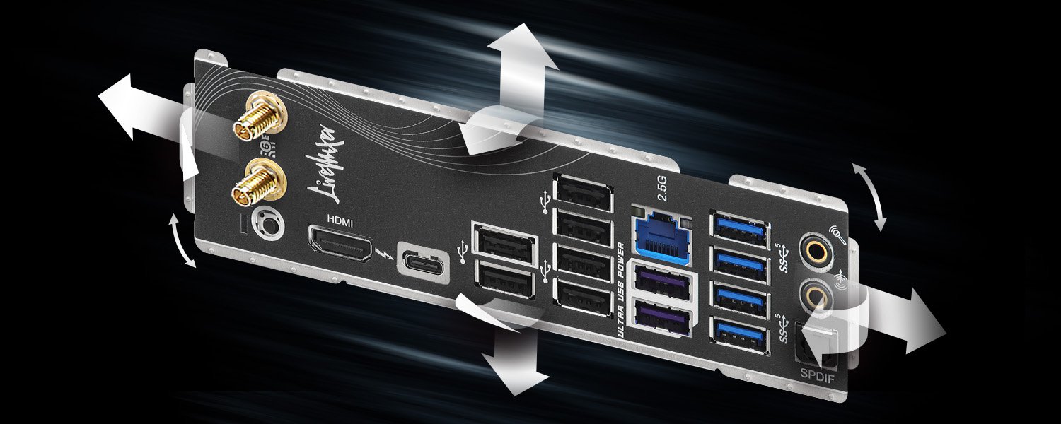 Flexible Integrated I/O Shield